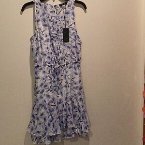 NWT Tommy Hilfiger Blue and White Floral Dress size 4